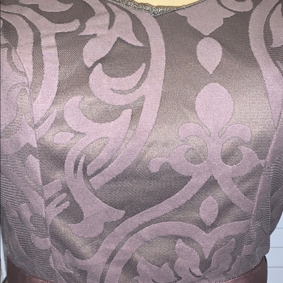 Soiéblu Mocha Burnout Damask Fit & Flare Dress - Picture 8 of 10